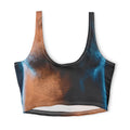 Polyester Sports Bra - Neon Horizon Portrait | Echovira...