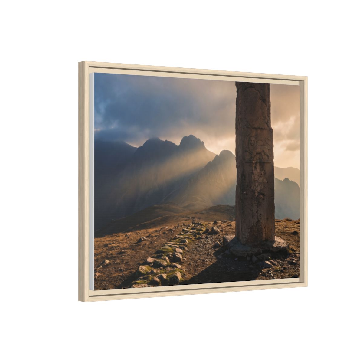 Framed Matte Canvas - Sun Peak