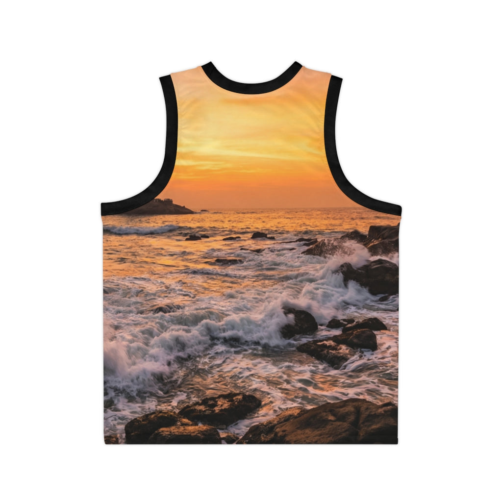 Basketball Jersey - Majestic Ocean Dawn