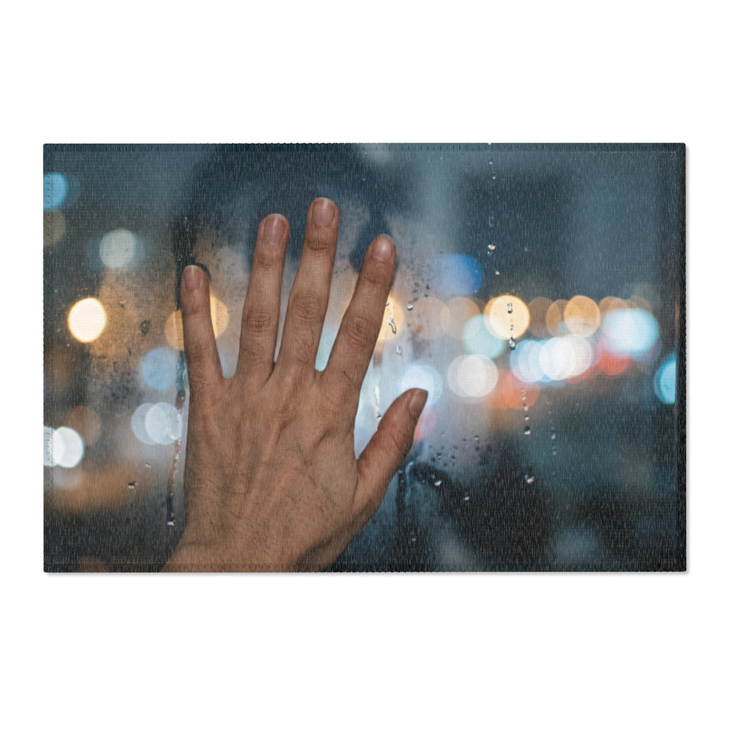 Area Rugs Rainy City Window Art
