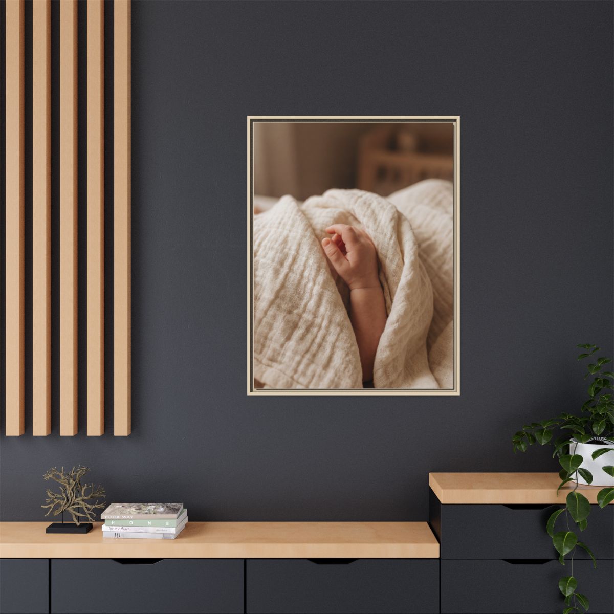 Matte Canvas, Framed - Neutral Nursery