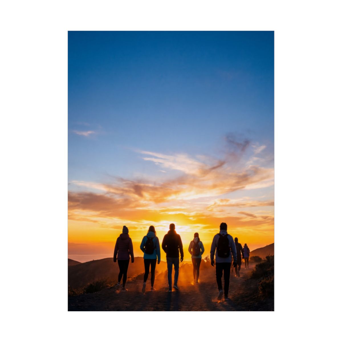 Unframed Posters - Sunrise Trail Journey