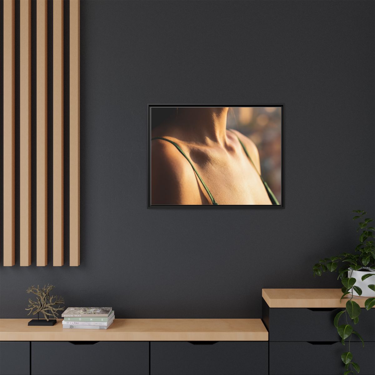 Matte Canvas Framed - Golden Hour Portrait — Black / 1.25"