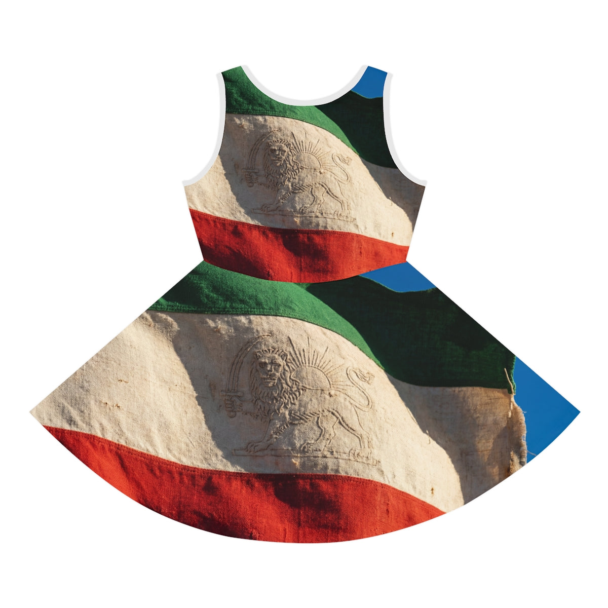 Girls' Sleeveless Sundress - Vintage Persian Lion and Sun......