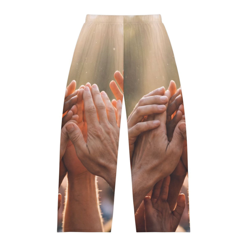 Men's Pajama Pants - Golden Rays of Unity Wall Art |...