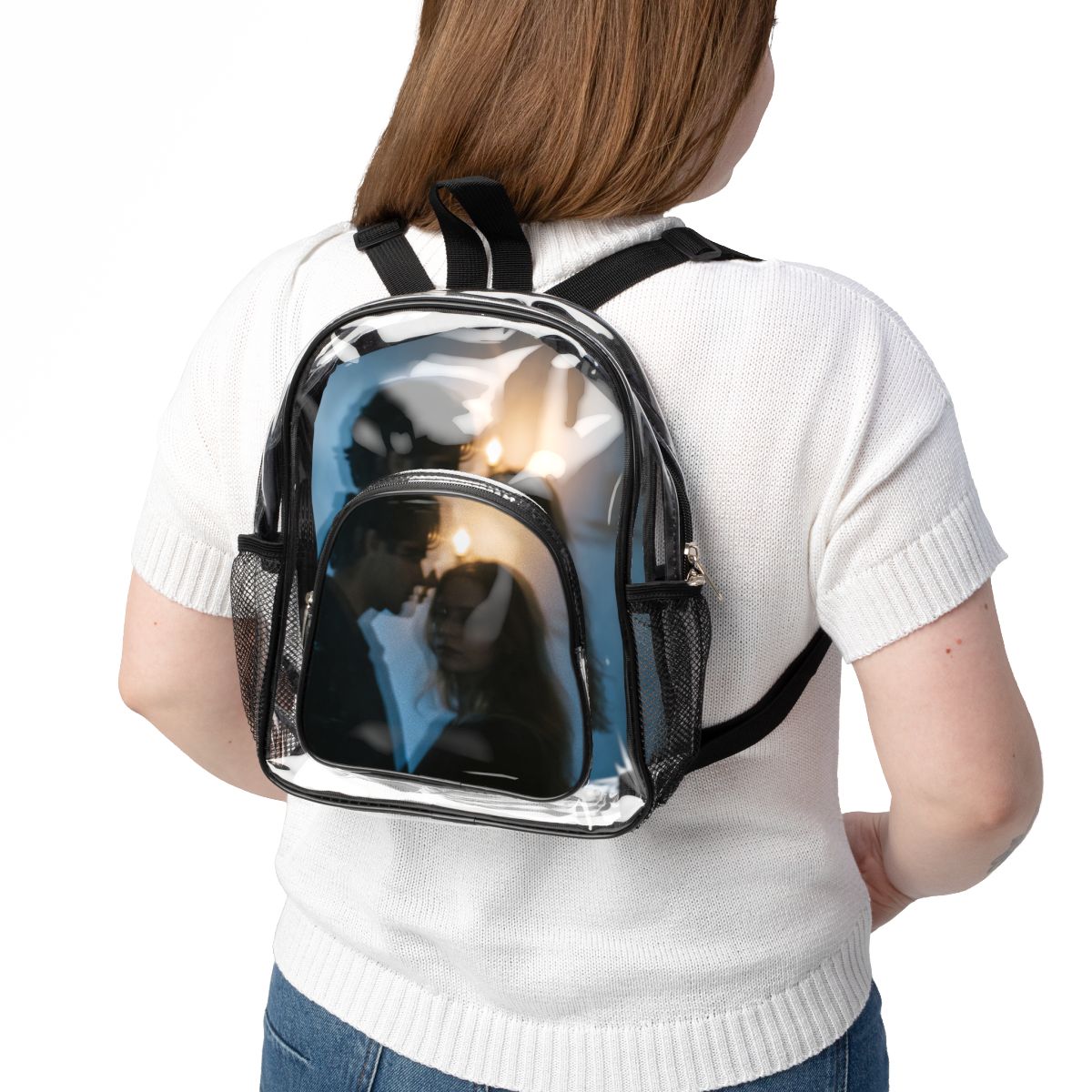 Midnight Shadow Stadium Backpack - Aesthetic Clear Pack |...