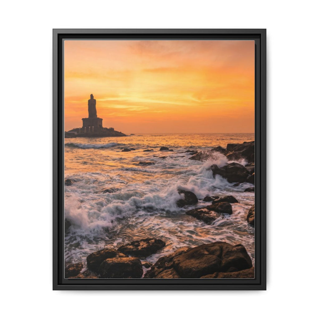 Framed Matte Canvas - Majestic Golden Coast