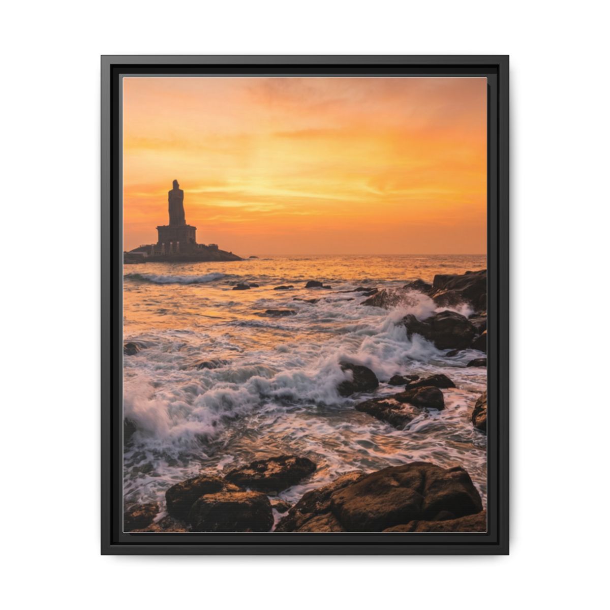 Framed Matte Canvas - Majestic Golden Coast