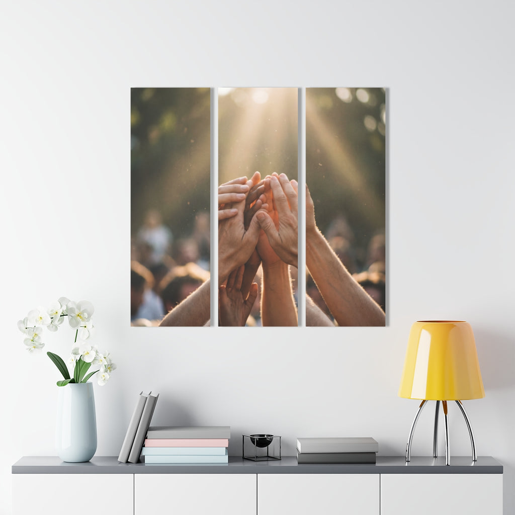 Acrylic Prints - Golden Rays of Unity Wall Art | Echovira...