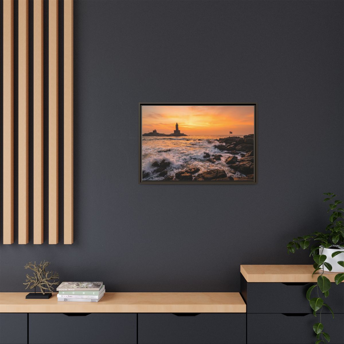 Framed Matte Canvas - Majestic Golden Coast