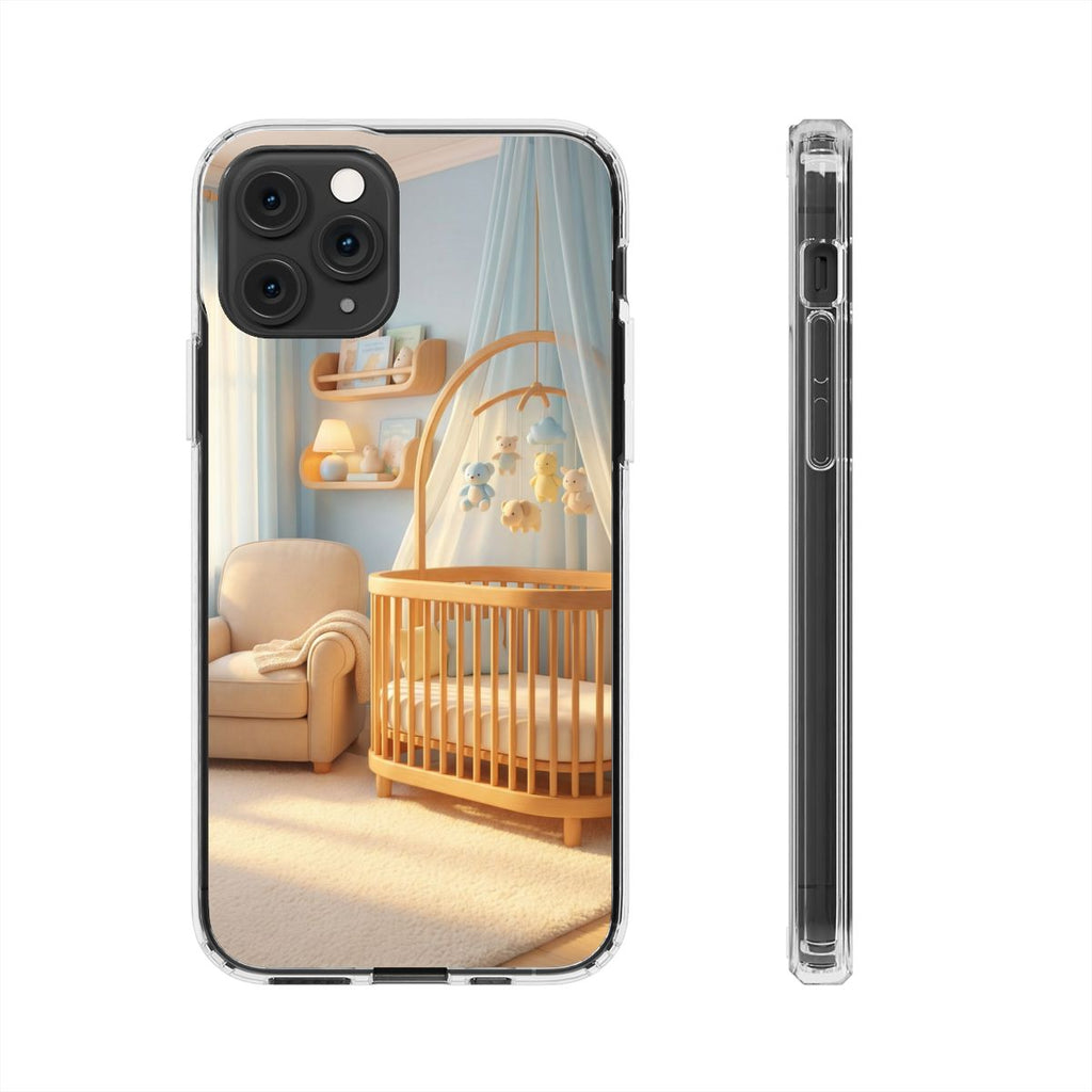 Clear Impact-Resistant Cases - Soft Blue Clear Phone Case...