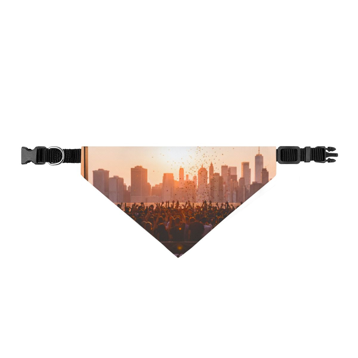 Clip-on Pet Bandana - City Lights | Echovira Gallery