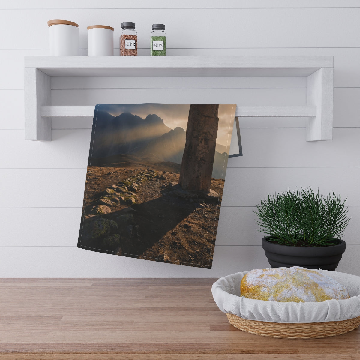 Tea Towels - Mystic Mountain Sun