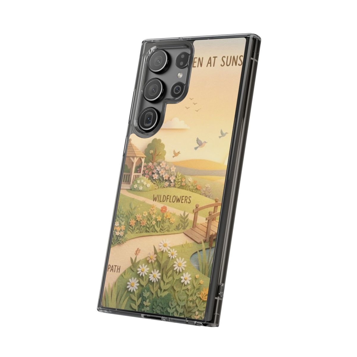 Clear Impact-Resistant Cases - Clear Phone Case - Sunset......