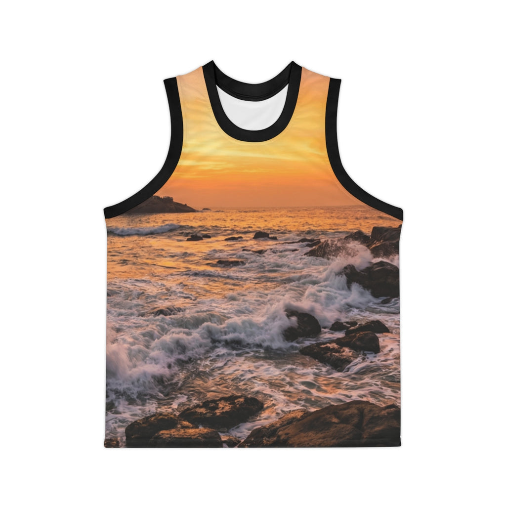 Basketball Jersey - Majestic Ocean Dawn