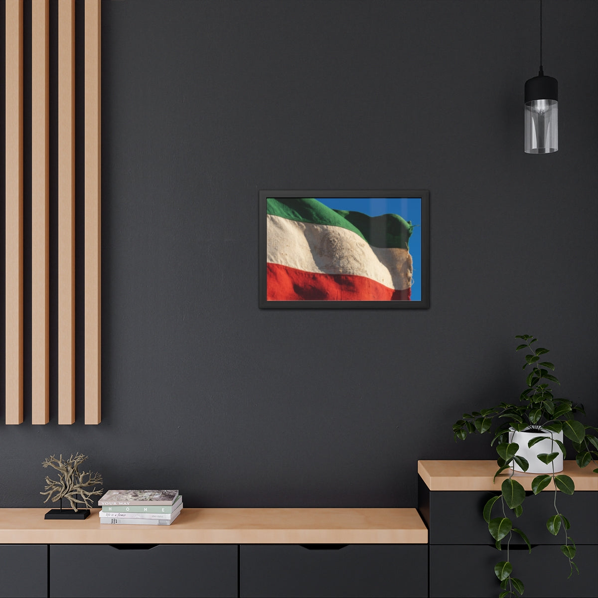 Framed Wall Art - Heritage Flag — Landscape