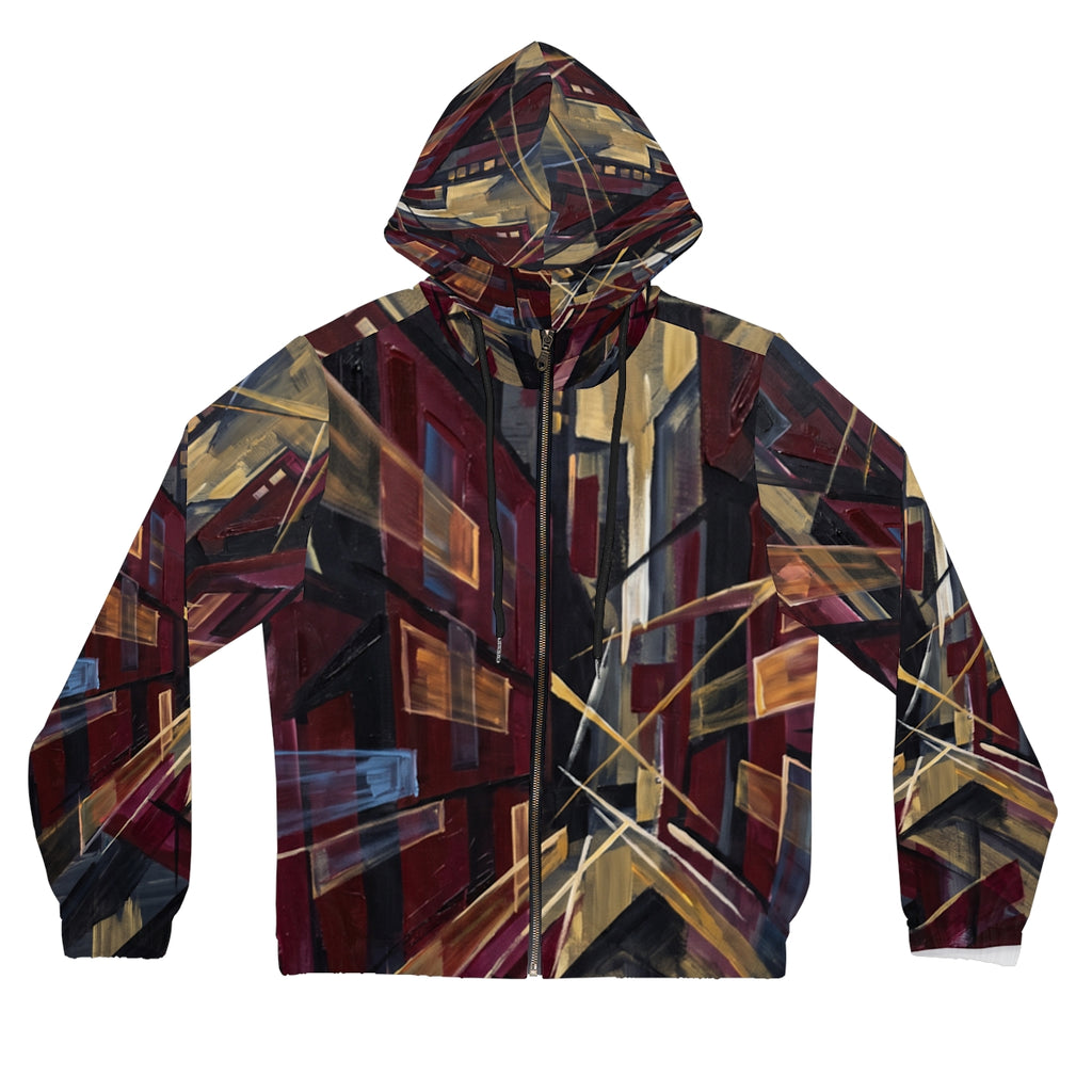 Women's Full-Zip Hoodie - Urban Pulse | Echovira Gallery