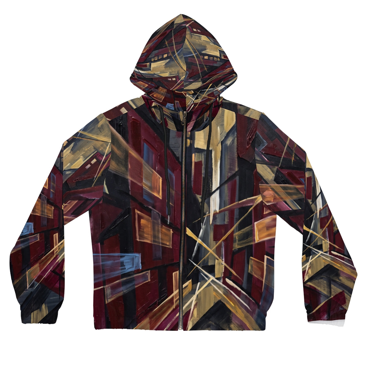 Women's Full-Zip Hoodie - Urban Pulse | Echovira Gallery