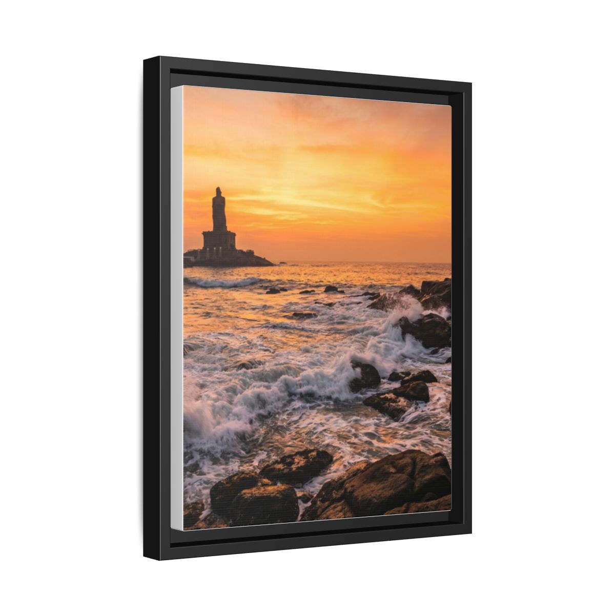 Framed Matte Canvas - Majestic Golden Coast