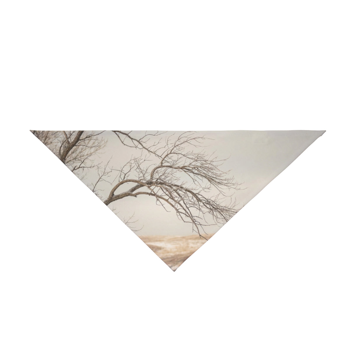 Pet Bandana - Silent Branches Winter Landscape Art |...
