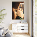 Golden Hour Matte Canvas - Framed Sunset Wall Art — Natural...