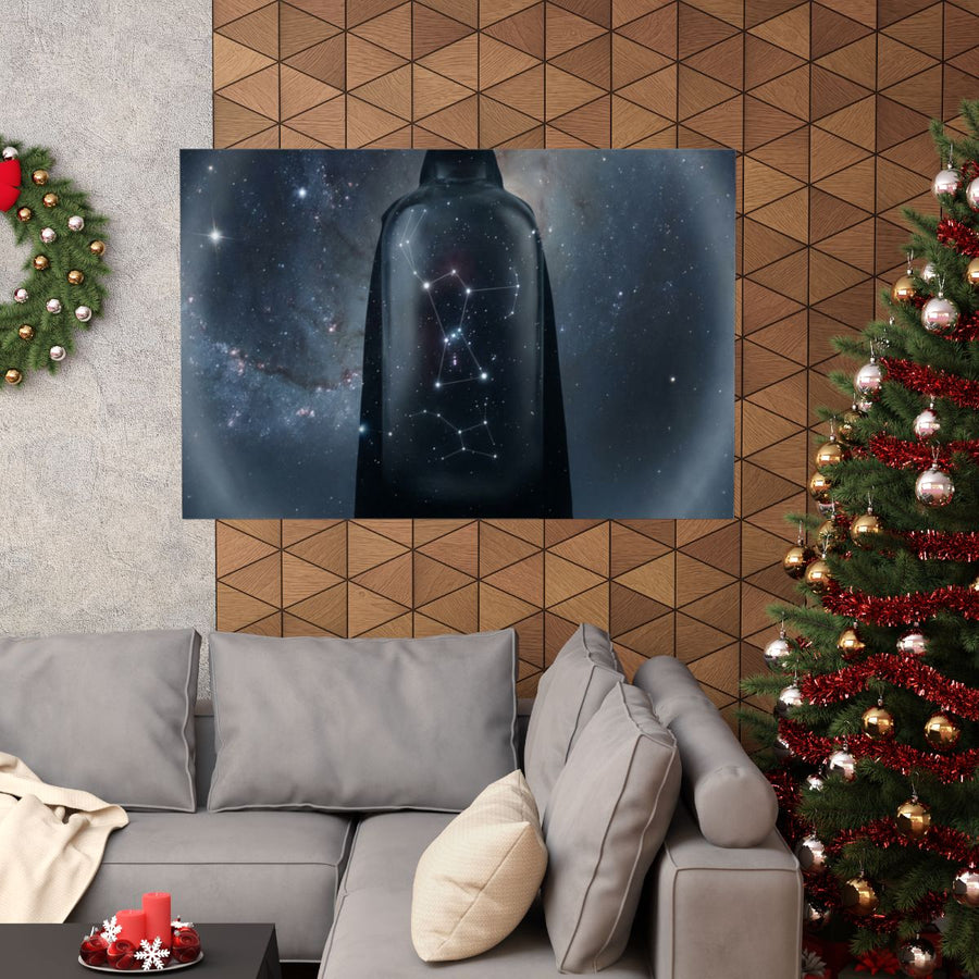 Matte Horizontal Poster - Cosmic Precipice Wanderer