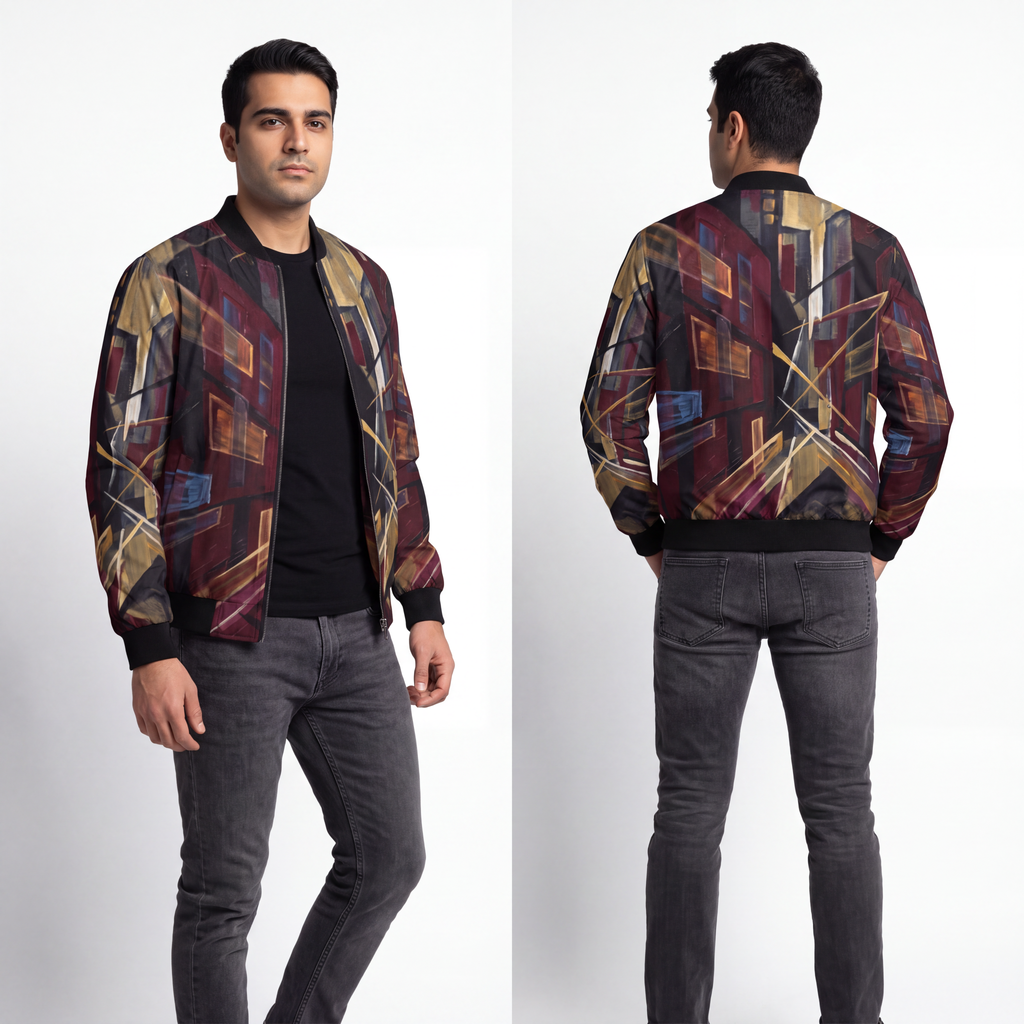 Men's Bomber Jacket - Urban Perspective | Echovira Gallery