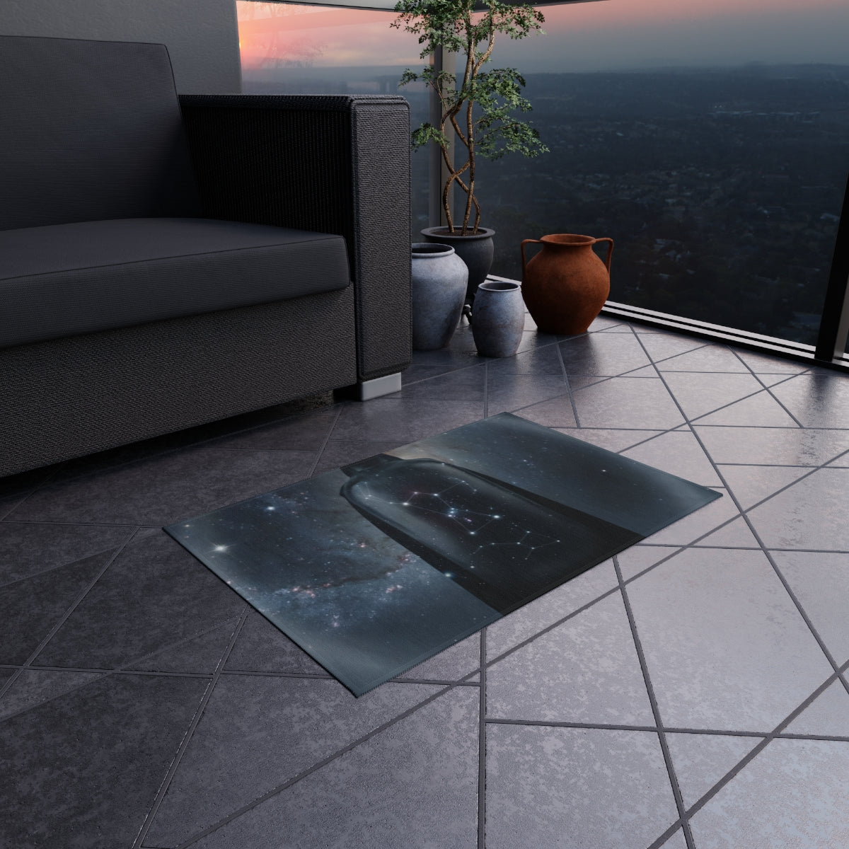 Outdoor Rug - Orion Constellation Deck | Echovira Gallery