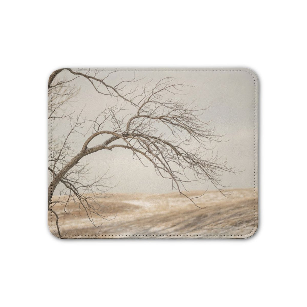 Leather Placemat - Minimalist Winter