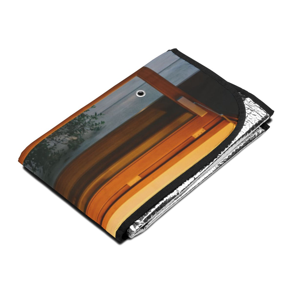 Car Sun Shades - Twilight Courtyard View (1 & 2 pcs) |...