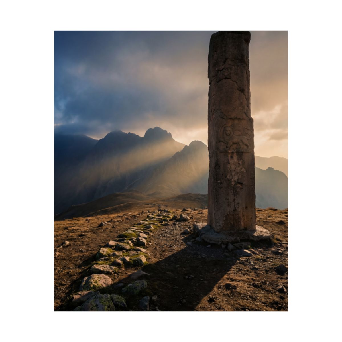 Unframed Poster - Epic Lion Monument