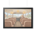Framed Horizontal Poster - Storybook Bus Ride Whimsical Wall...