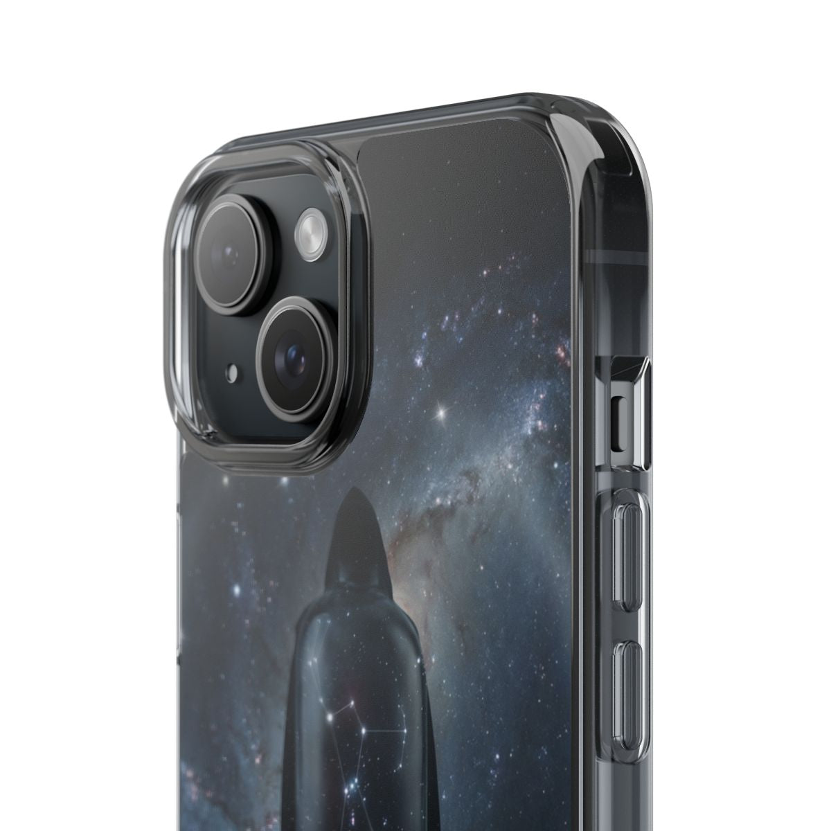 Clear Impact-Resistant Apple iPhone Cases - Orion Celestial Wanderer | iPhone 17 Pro Max, 17 Pro, 17 Air & More