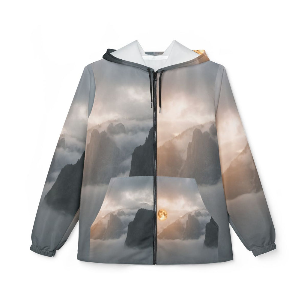 Men's Windbreaker Jacket - Alpine Fog | Echovira Gallery