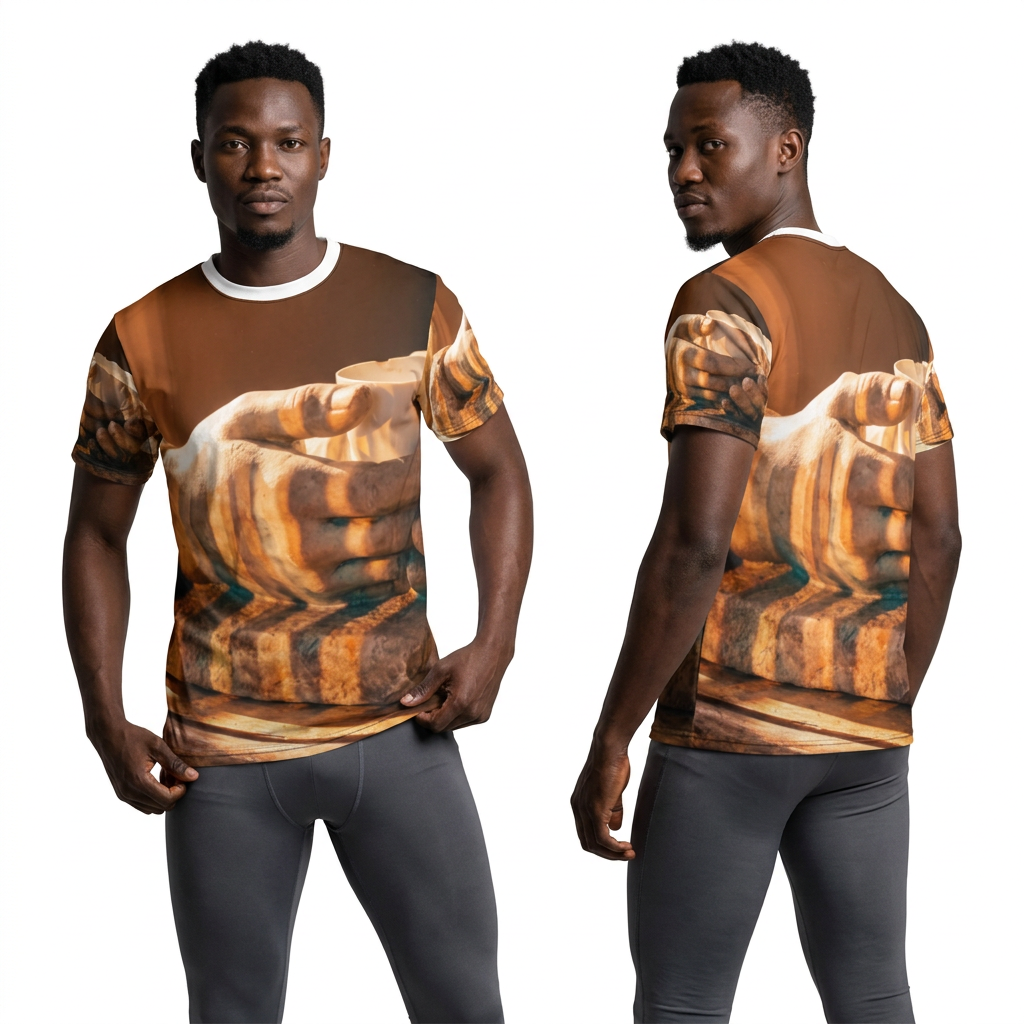 Men's Classical Hands Cut & Sew Tee