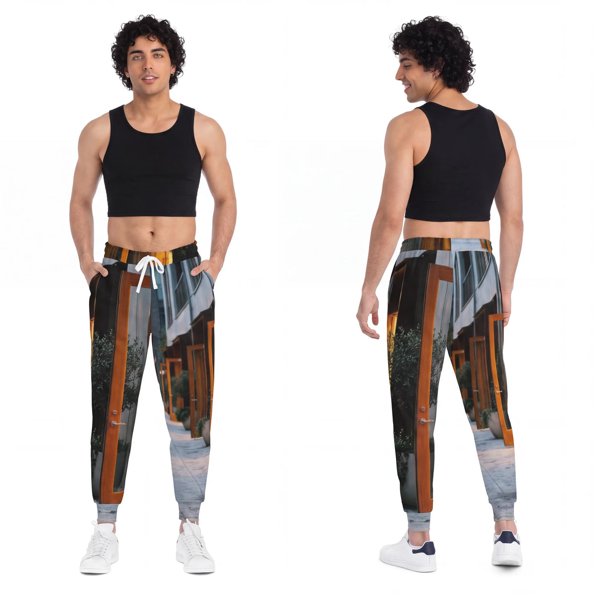 Men's Athletic Joggers - Twilight Promenade | Echovira...