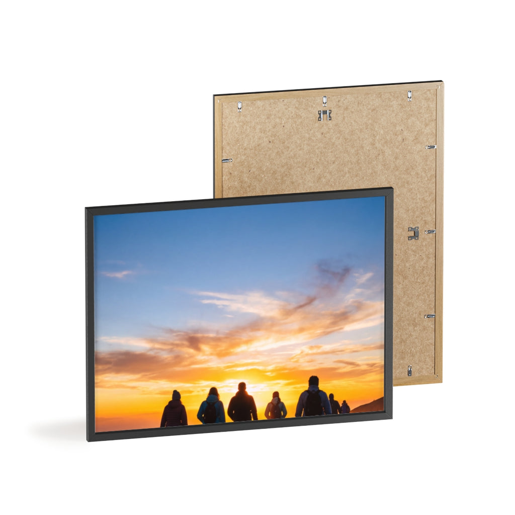 Posters with Wooden Frame - Sunrise Journey