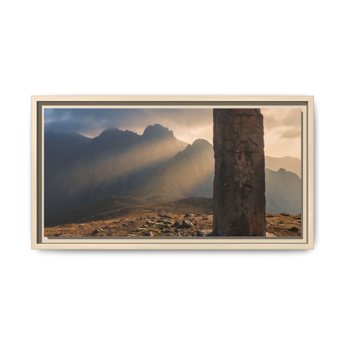 Framed Matte Canvas - Sun Peak