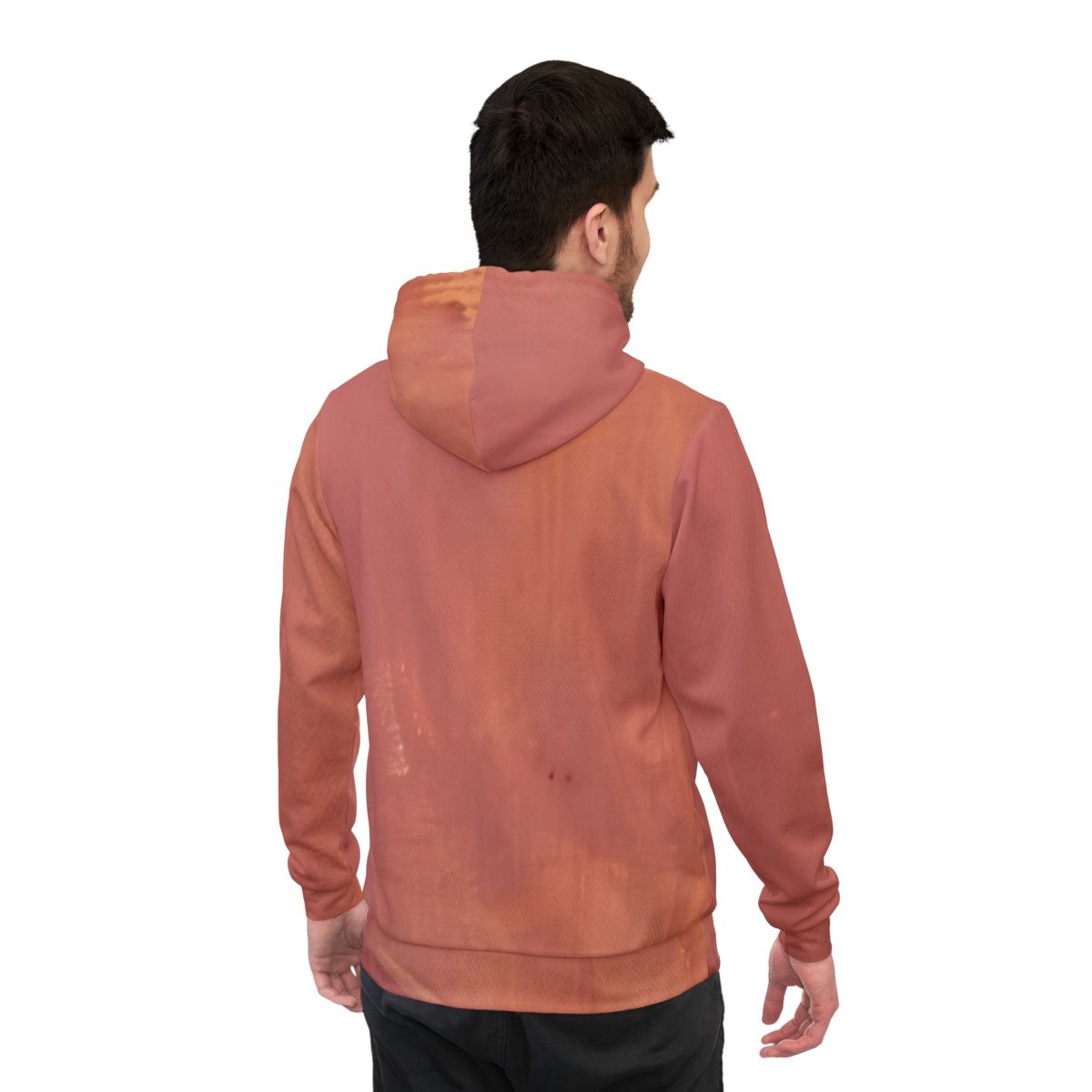 Athletic Hoodie - Velvet Whispers Abstract Pink Lip Art |...