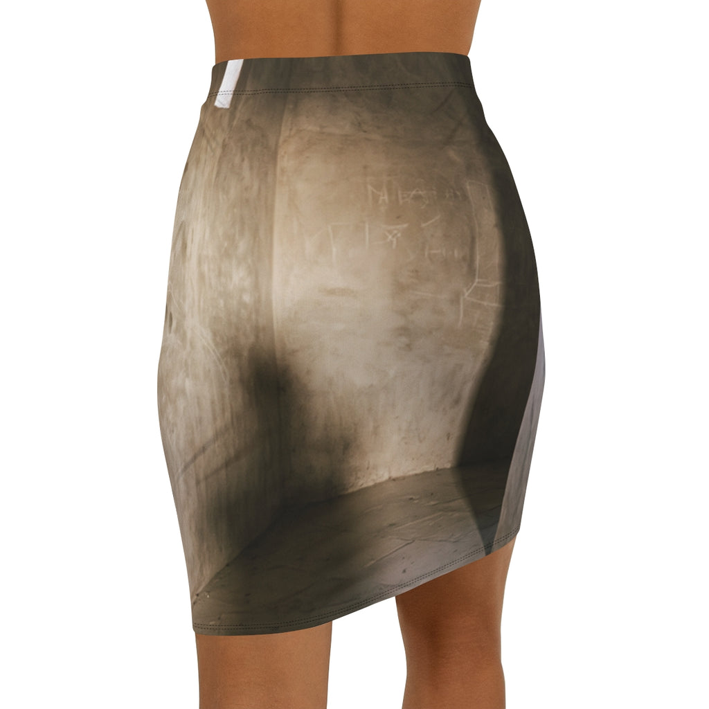 Women's Mid-Waist Pencil Skirt - Shadows of the Citadel... |...
