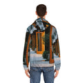 Men's Full-Zip Hoodie - Twilight Courtyard | Echovira...
