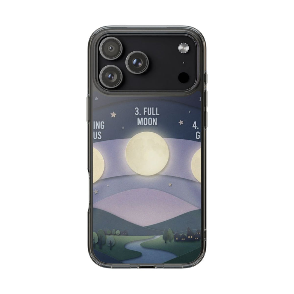 Clear Impact-Resistant Case - Moon | Echovira Gallery