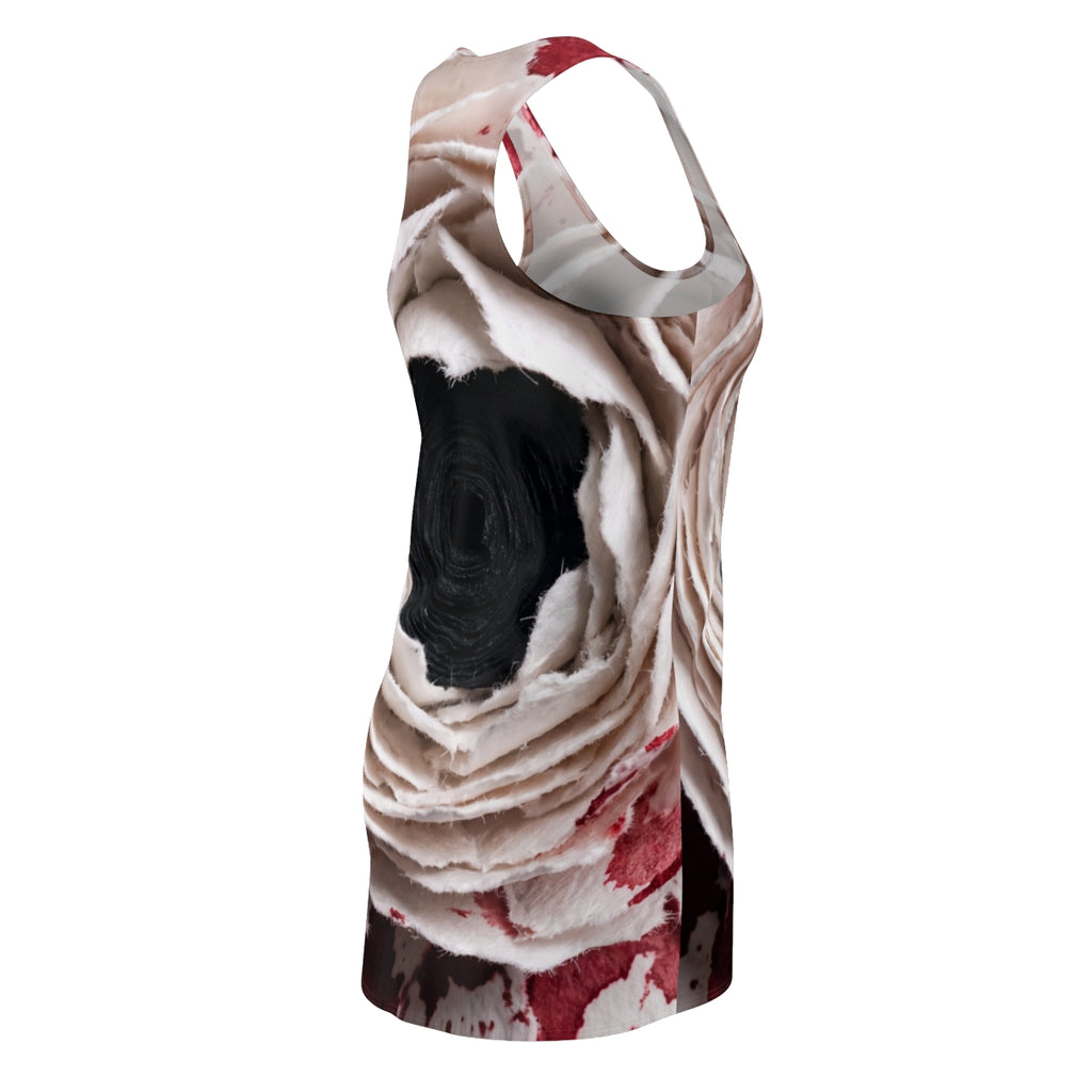 Crimson Floral Women's Racerback Dress