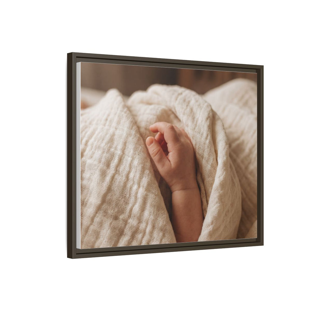 Framed Matte Canvas - Neutral Nursery — Espresso / 1.25"