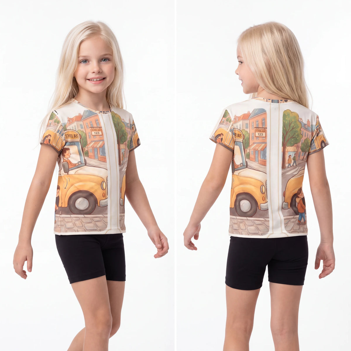 Kids Sports Jersey - School Bus Team Route | Echovira...