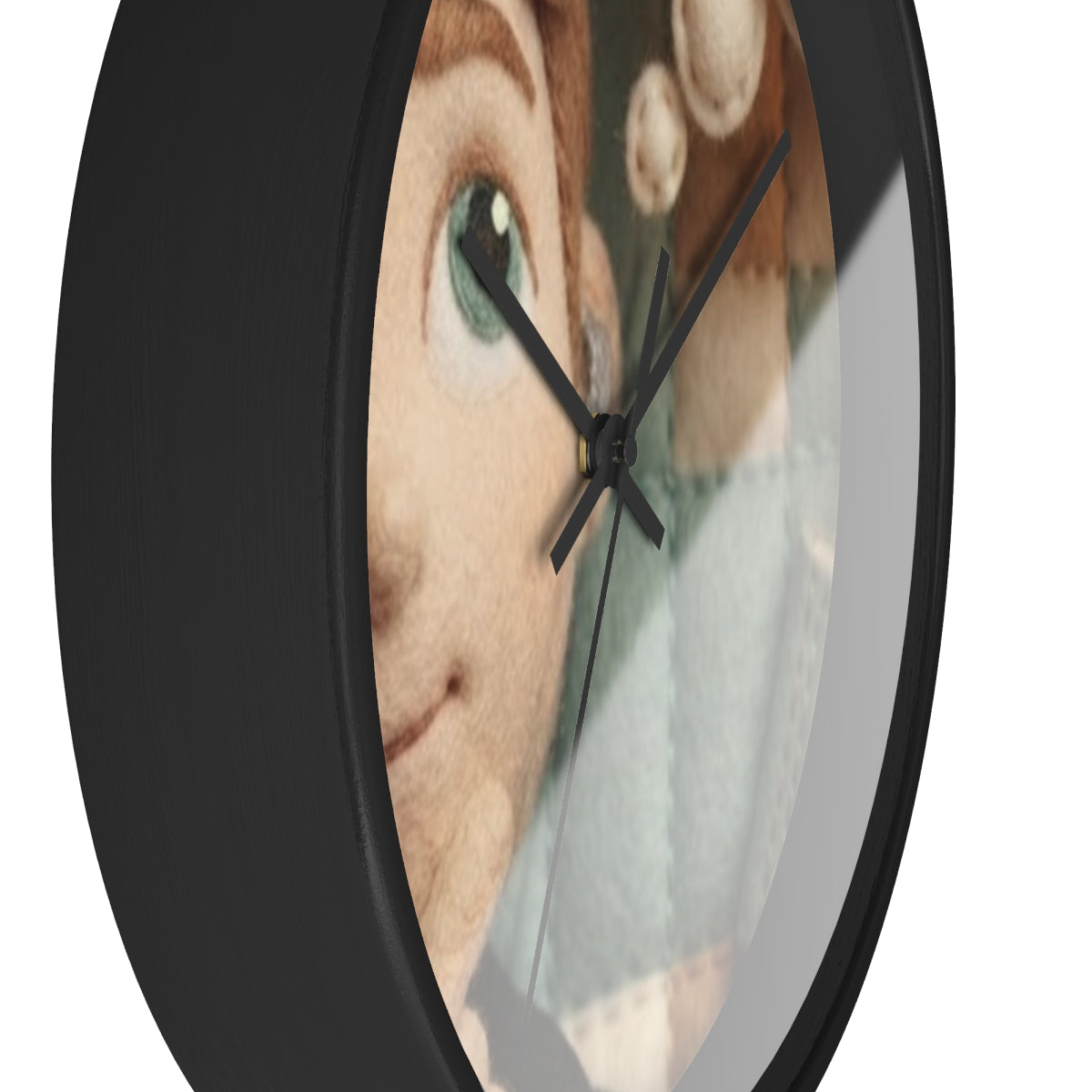 Wall Clock - Counting Dreams Felt Boy Art | Echovira Gallery