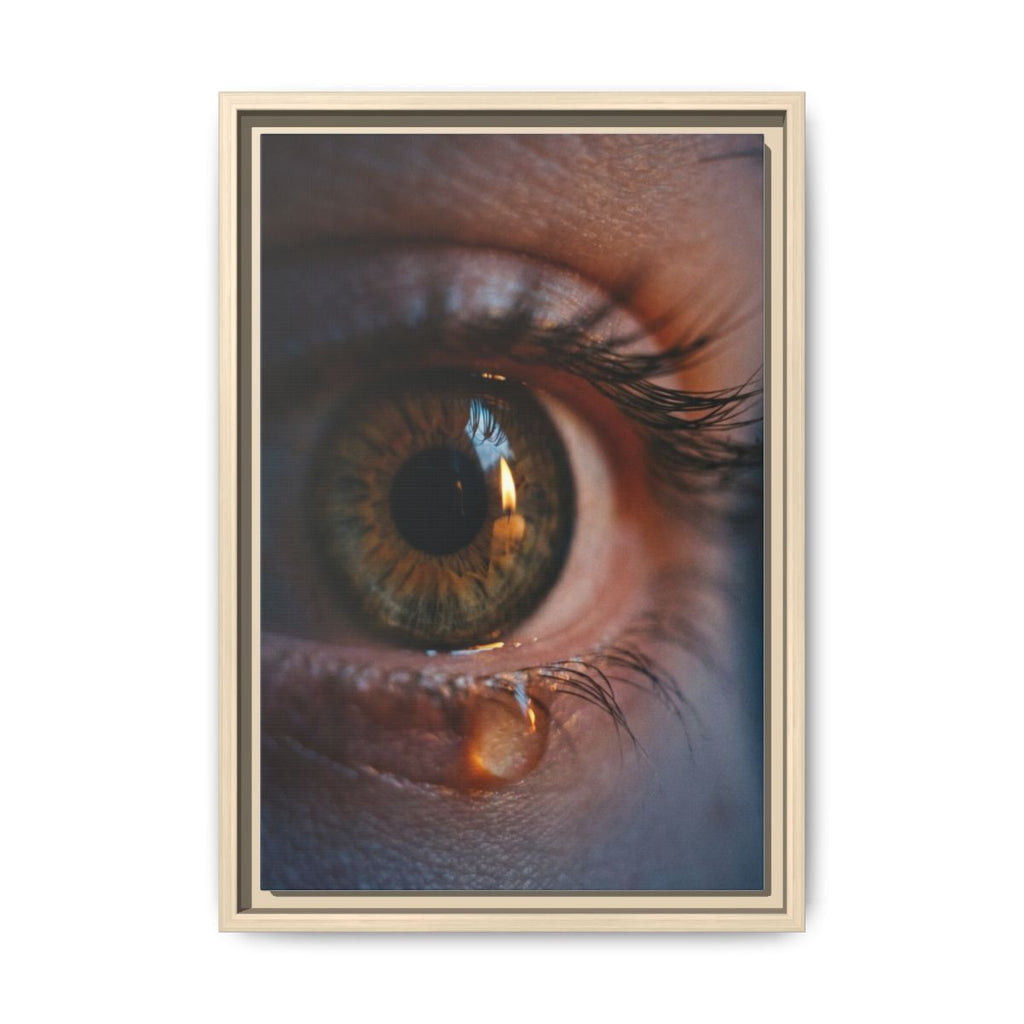 Matte Canvas, Framed - Luminous Tear