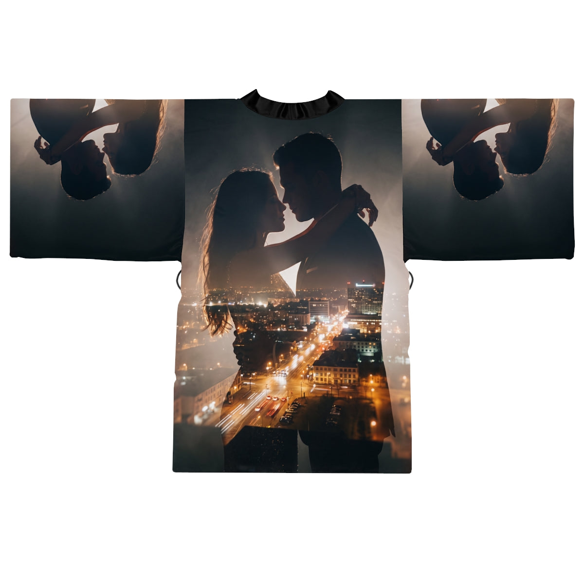 Kimono Robe - Midnight Metropolitan Romance | Echovira...