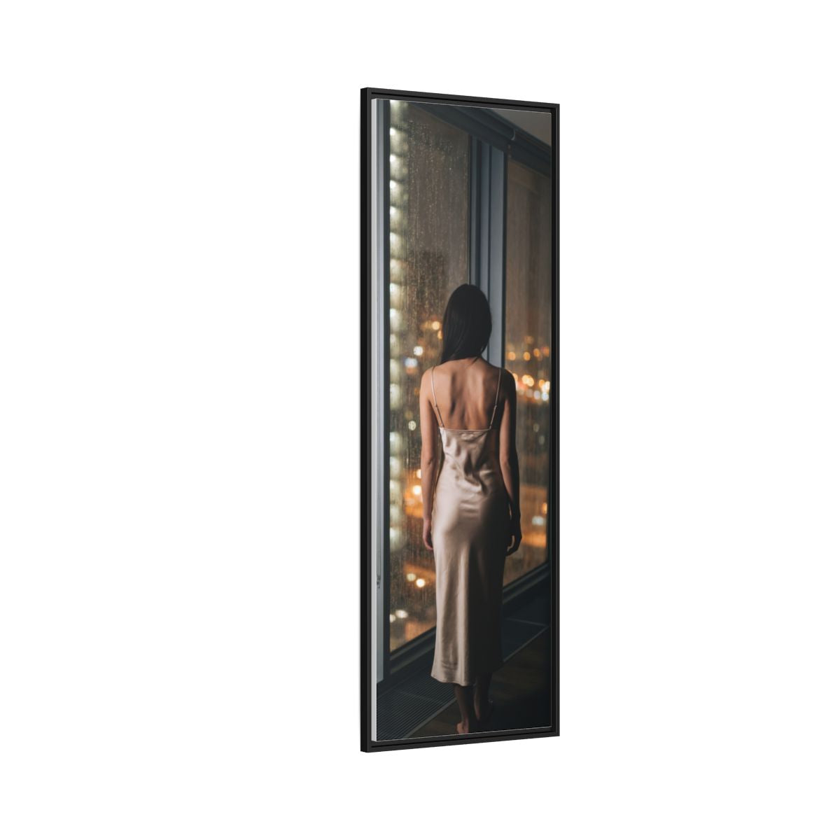 Gerahmte matte Leinwand - Cinematic Nights — Schwarz / 3,175 cm