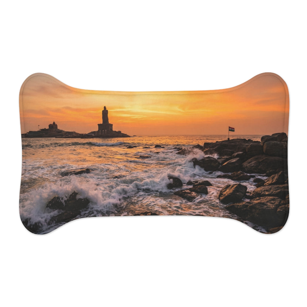 Pet Feeding Mat - Golden Hour Tides